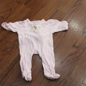 LIKE NEW PERLE PINK FOOTIE OUTFIT SZ 3 MOS